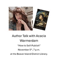 Acacia Warmerdam- local author to speak