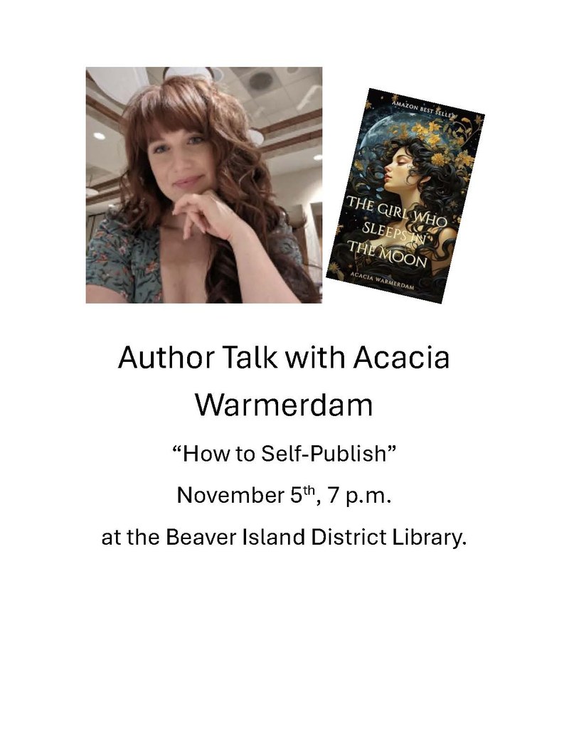Acacia Warmerdam- local author to speak Acacia Warmerdam- local author to speak