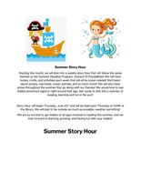 Story Hour starts June 23, 10 a.m.